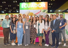 The group of exhibitors at the Ecuador country pavilion.